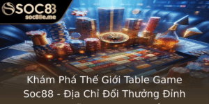 Kham Pha The Gioi Table Game Soc88 Ia Chi Oi Thuong Inh Cao Trong Linh Vuc Game Bai Truc Tuyen 1