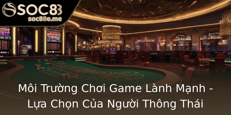 Môi Trường Chơi Game Lành Mạnh - Lựa Chọn Của Người Thông Thái Môi Trường Chơi Game Lành Mạnh - Lựa Chọn Của Người Thông Thái